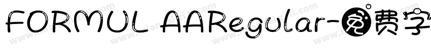 FORMUL AARegular字体转换